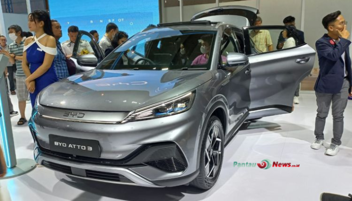 Tampilan BYD Atto 3 Facelift, Desain Futuristik!