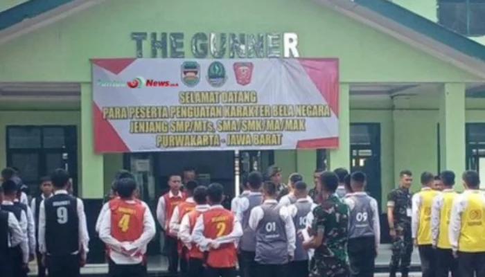 Puluhan Siswa Purwakarta Jalani Pendidikan Karakter Militer di Markas Armed!