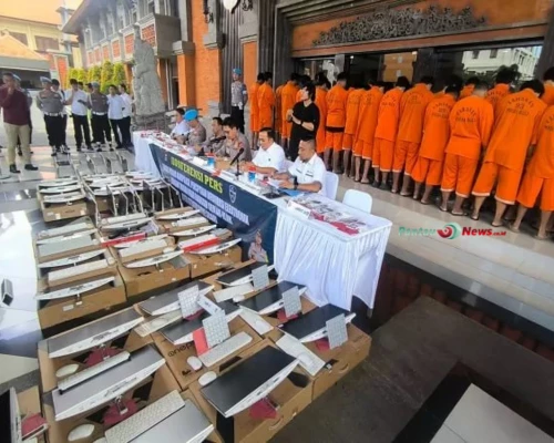 Polda Bali Bongkar Sindikat Love Scamming Internasional, 38 Pelaku Ditangkap