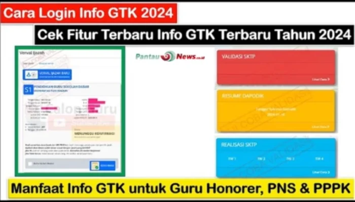 Mudah & Cepat! Cara Login Info GTK 2024!