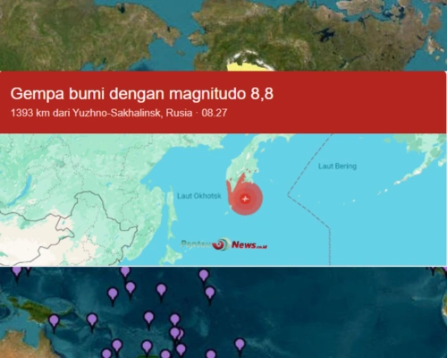 Gempa Bumi 8,7 SR Guncang Timur Jauh Rusia, Picu Tsunami