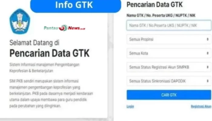 Mudah & Cepat! Cara Login Info GTK 2024!