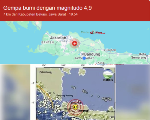 Gempa M4.9 Guncang Bekasi, Gedung DPR Rusak, 30 Anggota Terjebak!