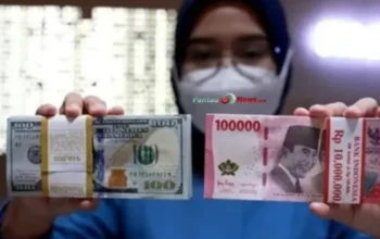 Rupiah Menguat Tipis ke Rp16.300 per Dolar AS, Pasar Tunggu Sinyal The Fed