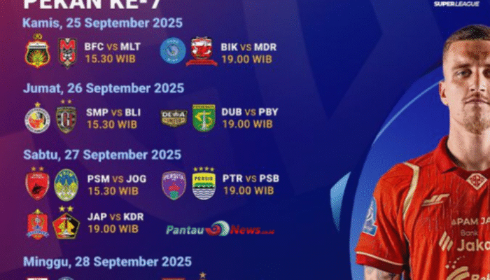 Jadwal Lengkap BRI Super League 2025/2026: Musim Pertama Liga Super Indonesia