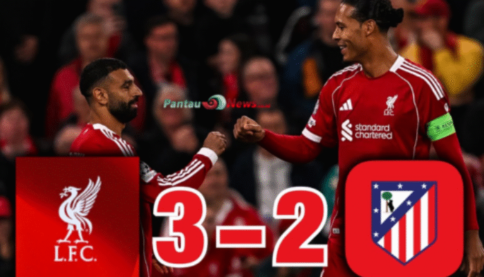 Liverpool Dramatis Balikkan Skor: Van Dijk Bawa The Reds Menang 3-2 Atas Atletico Madrid